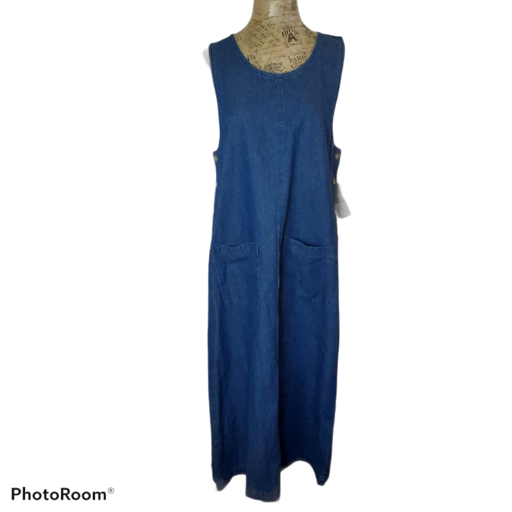 Westbound Petites denim Maxi Dress